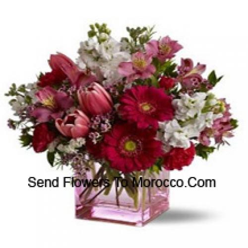 Beautiful Assorted Flowers in Vase