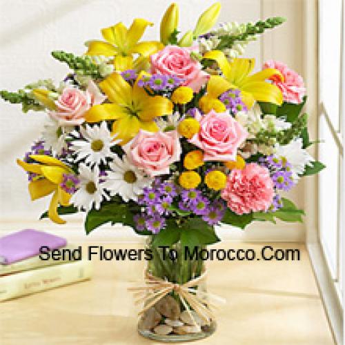 Elegant Assorted Flowers in Vase