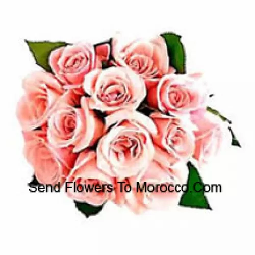 Mazzo di 11 rose rosa