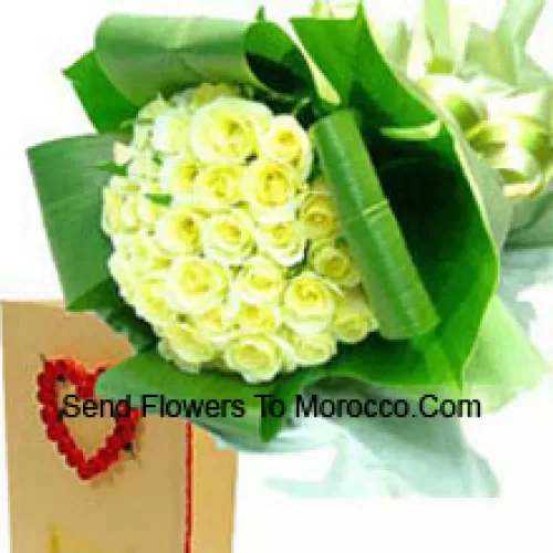 Bunch Of 51 Yellow Roses With A Free Greeting Card