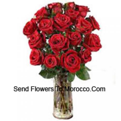 19 Brillantes Rosas Rojas