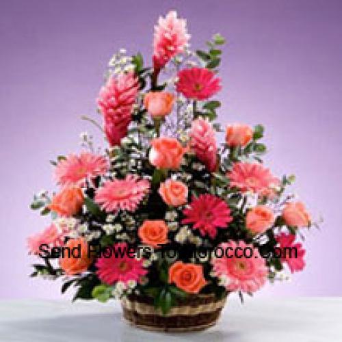 Assorted Stems Flower Basket