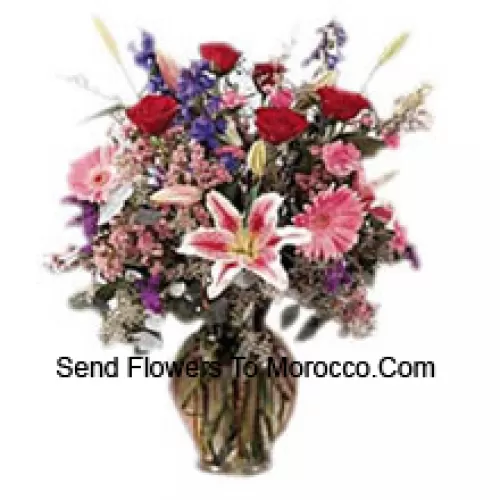 Assorted Flowers In A Vase