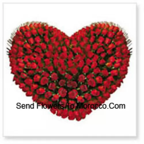 Heart Shaped Arrangement Of 101 Red Roses