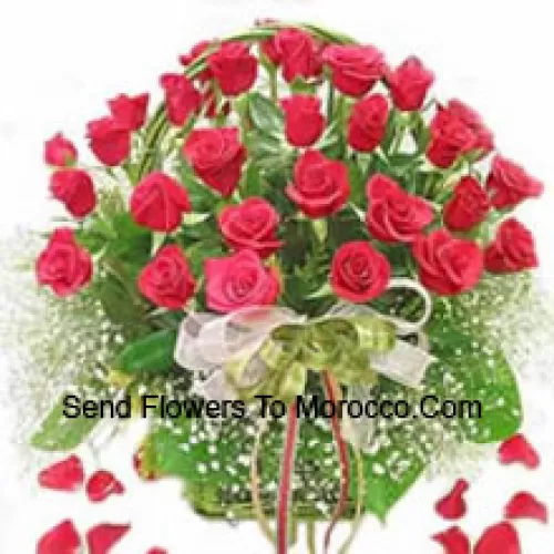 Cestino di 31 Rose Rosse