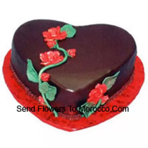 1 Kg (2.2 Lbs) Torta a Cuore al Cioccolato Truffa