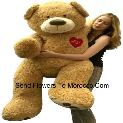 Een reusachtige 5 voet (60 inch/152 centimeter) lange bruine teddybeer