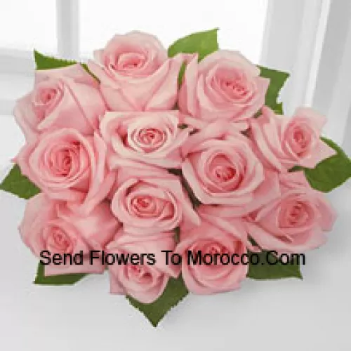 Conjunto de 11 Rosas Cor-de-Rosa