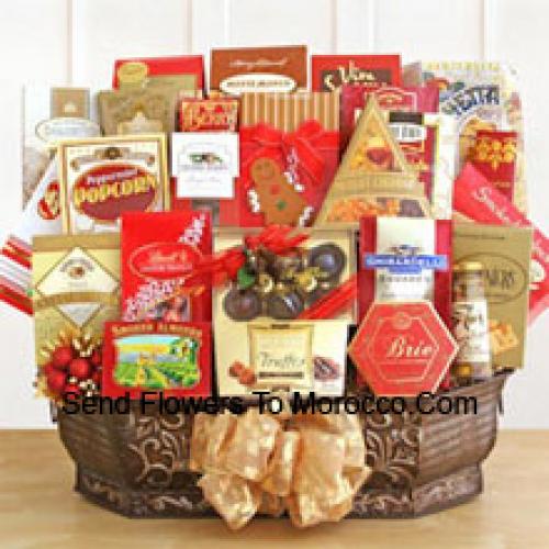 Delicious Basket Containing Snacks